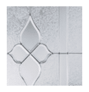 Concorde Decorative Glass - Brushed Nickel Camming
