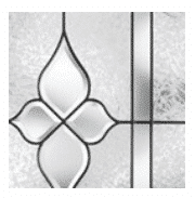 Concorde Decorative Glass - Black Nickel Caming (1D)