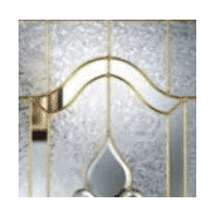 Concorde Decorative Glass - Brass Camming