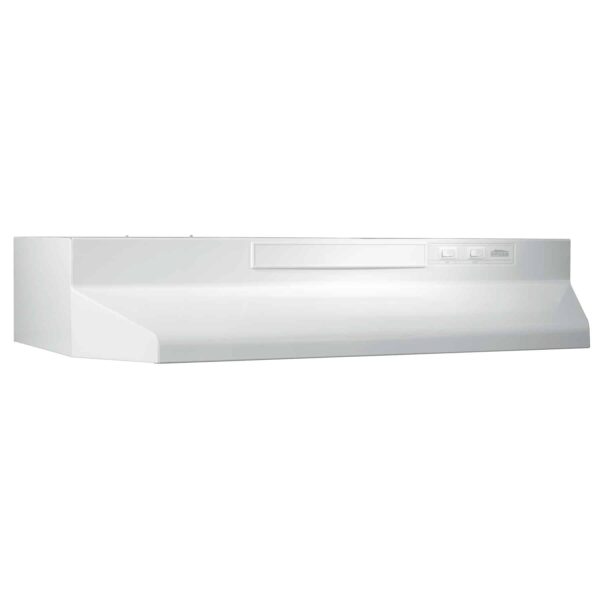 Broan White 30" Convertible Under-Cabinet Range Hood, 230 CFM Max Blower-F403011 (Standard)