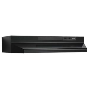 Broan Black 30" Convertible Under-Cabinet Range Hood, 230 CFM Max Blower-F403023