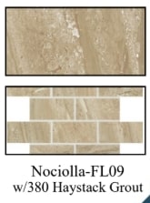 Florentine (Level 3) Nociolla-FL09 w/380 Haystack Grout