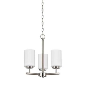 31160-962 Oslo Collection 3-Light Chandelier in Nickel