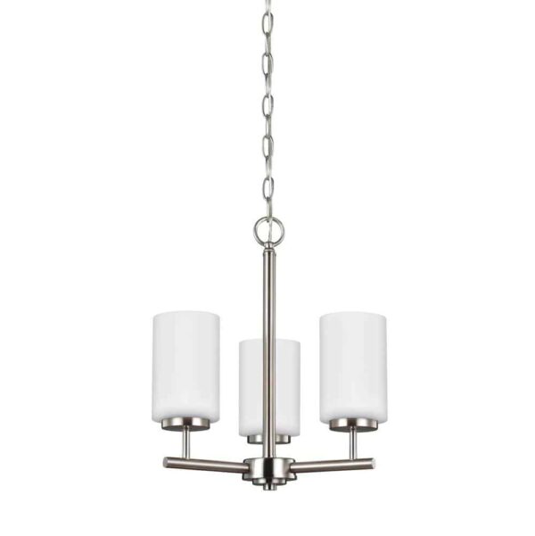 31160-962 Oslo Collection 3-Light Chandelier in Nickel