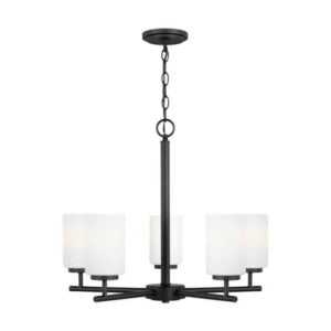31161-112 Oslo Collection 5-Light Chandelier in Midnight Black