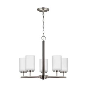 31161-962 Oslo Collection 5-Light Chandelier in Nickel