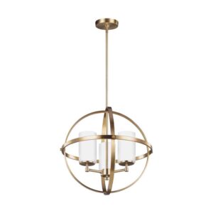 3124603-848 Alturas Collection 3-Light Chandelier in Satin Brass