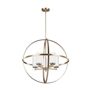 3124605-848 Alturas Collection 5-Light Chandelier in Satin Brass