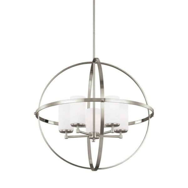 3124605-962 Alturas Collection 5-Light Chandelier in Nickel