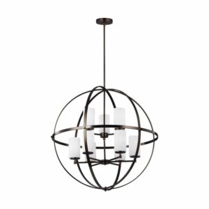 3124609-778 Alturas Collection 2-Tier/9-Light Chandelier in Bronze
