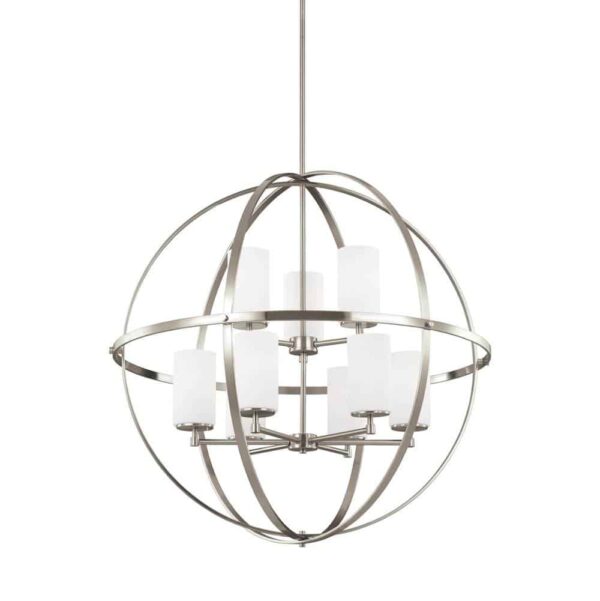 3124609-962 Alturas Collection 2-Tier/9-Light Chandelier in Nickel
