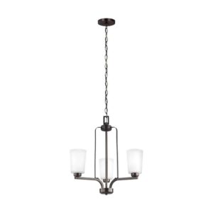3128903-710 Franport Collection 3-Light Chandelier in Bronze