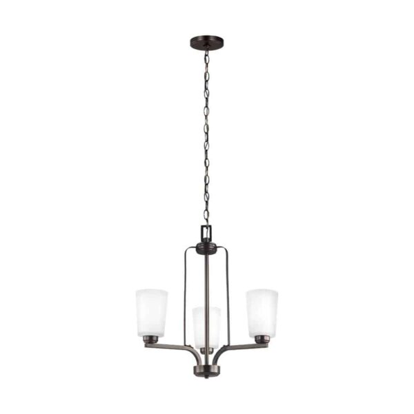 3128903-710 Franport Collection 3-Light Chandelier in Bronze