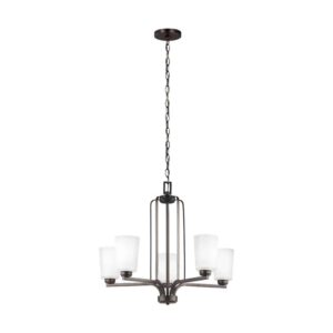3128905-710 Franport Collection 5-Light Chandelier in Bronze