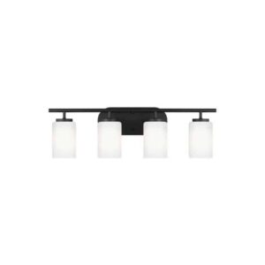 41163-112 Oslo Collection 4-Light Wall/Bath in Midnight Black