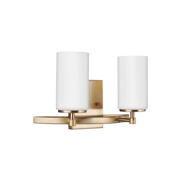 4424602-848 Alturas Collection 2-Light Wall/Bath in Satin Brass