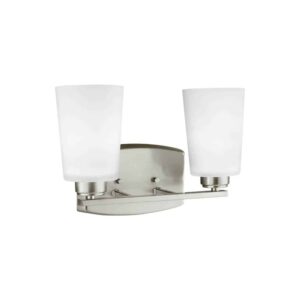 4428902-962 Franport Collection 2-Light Wall/Bath in Nickel