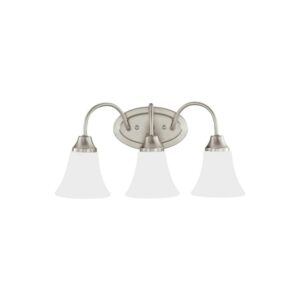 44807-962 Seagull Lighting Brushed Nickel-Optional Bath Vanity Light
