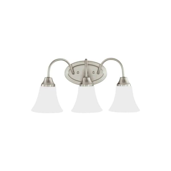 44807-962 Seagull Lighting Brushed Nickel-Optional Bath Vanity Light