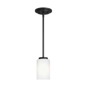 61160-112 Oslo Collection 1-Light Mini Pendant in Midnight Black