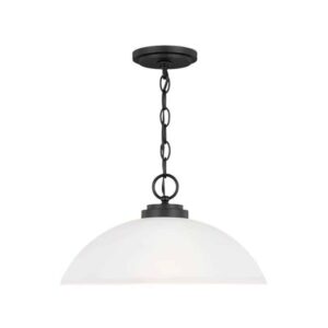 65160-112 Oslo Collection 1-Light Pendant in Midnight Black