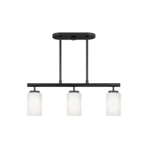 66160-112 Oslo Collection 3-Light Island Pendant in Midnight Black