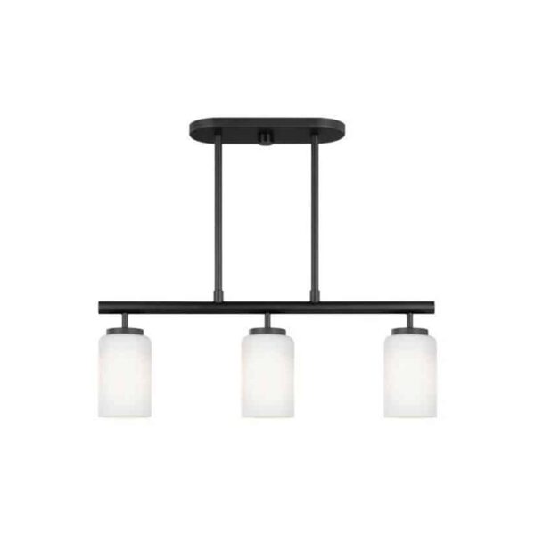 66160-112 Oslo Collection 3-Light Island Pendant in Midnight Black