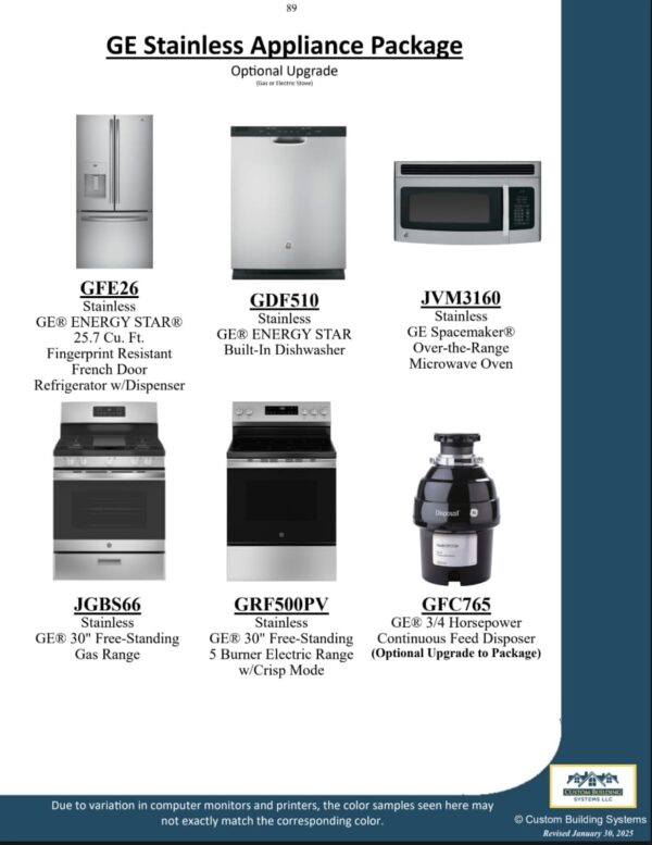 GE Stainless Appliance Package