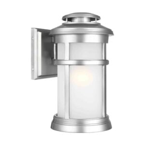 OL14301PBS Newport Collection 7-1/2" W x 13" H Painted Brushed Steel Small Exterior Light (made to withstand the harshest environmental conditions)