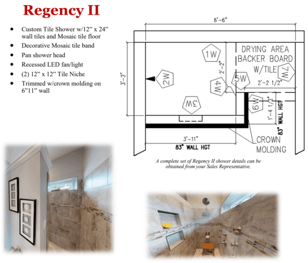 Regency II Tile Shower Package - Image 2