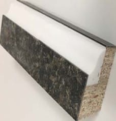 433 Corian Ogee Edge  (Aurora or White Corian only)