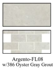 Florentine (Level 3) Argento-FL08 w/386 Oyster Gray Grout