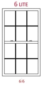 Harvey Slimline Window GBG 6 Lite