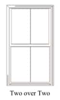Plygem Pro Series Classic Double Hung Window Two over Two