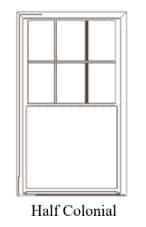 Plygem Pro Series Classic Double Hung Window Half Colonial