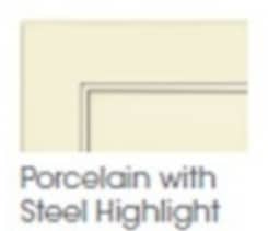 Wolf Artisan Porcelain with Steel Highlight