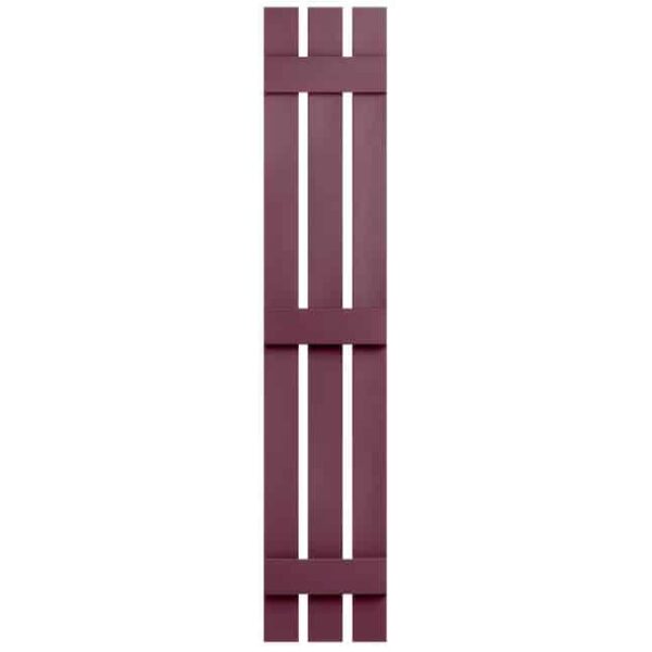 Shutters Board & Batten 3-Panel Berry