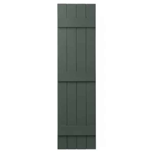 Shutters Board & Batten Closed 4-Panel Green
