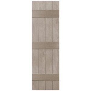 Shutters Board & Batten Closed 4-Panel Sandstone