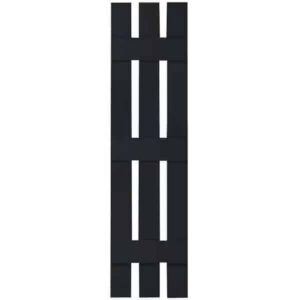 Shutters Board and Batten 3-Panel Black