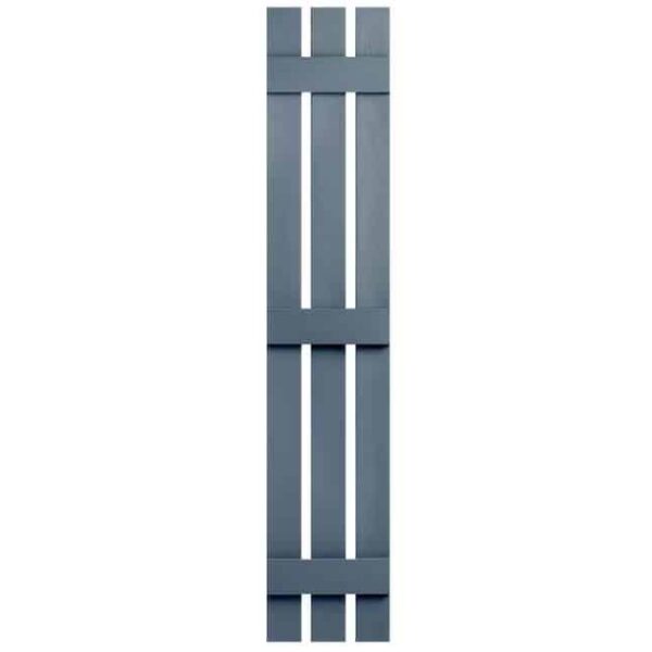 Shutters Board and Batten 3-Panel Blue