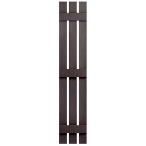 Shutters Board and Batten 3-Panel Chocolate