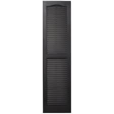 Shutters Louvered Black