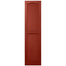 Shutters Louvered Red