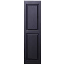 Shutters Raised Panel Black