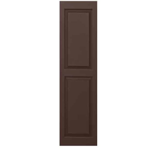 Shutters Raised Panel Brown