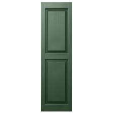 Shutters Raised Panel Green