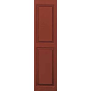 Shutters Raised Panel Red
