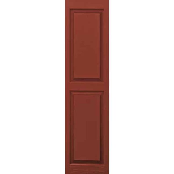 Shutters Raised Panel Red