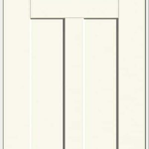 ThermaTru S4814 Craftsman Lite 2 Panel Shaker (Recessed Panel) w/4 Lite 2Wx2H Divided Lite